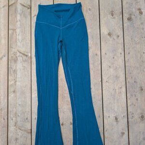 Lululemon Storm Teal Align V Waist Mini Flare Pants Women Size 4